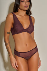 CALCINHA TANGA OASIS MOCHA