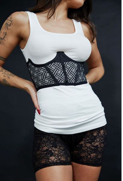 CORSELET FAIXA RENDA