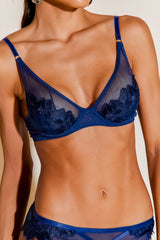 SUTIÃ MEIA TAÇA LACE OBSESSION NAVY BLUE